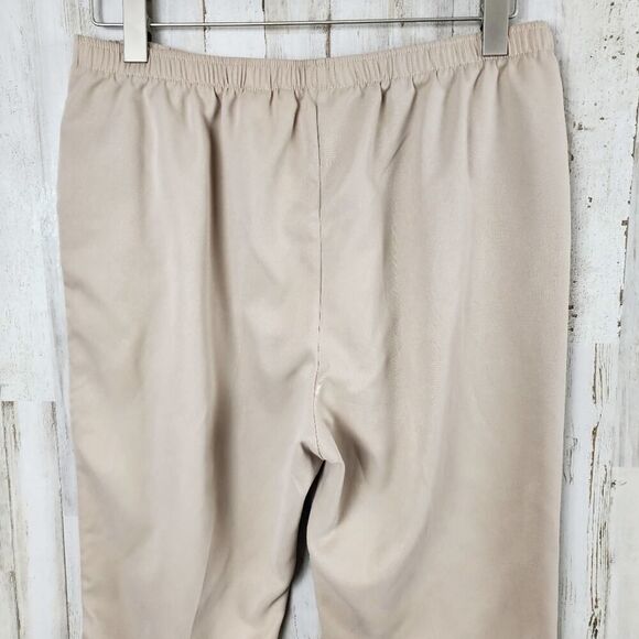 Allison Daley Cropped Capri Pants Tan Size 14p - Picture 8 of 9